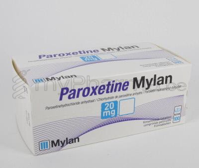Pharmacie de test 3990 Peer : Home > PAROXETINE MYLAN 20 MG 100 COMP