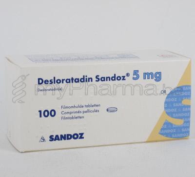 Pharmacie de test 3990 Peer : Home > DESLORATADINE SANDOZ 5 MG 100 ...