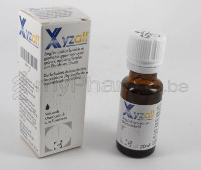 Pharmacie de test 3990 Peer : Home > XYZALL 5MG/ML 20 ML GOUTTES