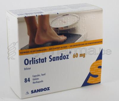 ORLISTAT SANDOZ 60 MG 84 CAPS             (geneesmiddel)